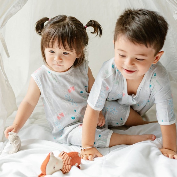 Two Brand New Bamboo Pima Sleeveless Rompers by Nest Design - Picture 5 of 16